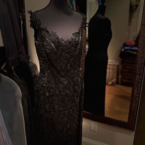 Helen Morley black lace dress
